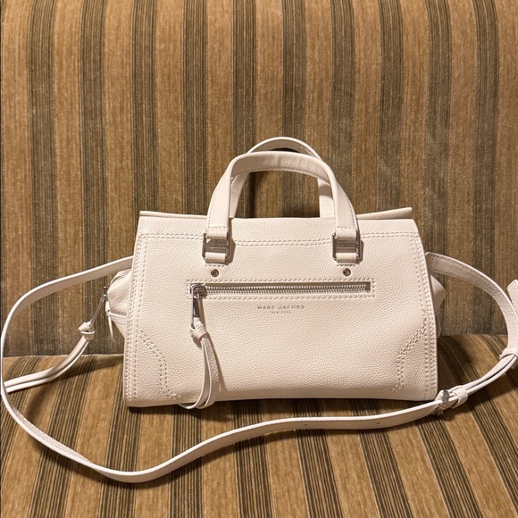 Marc Jacobs Ivory Leather Satchel - Picture 1 of 15